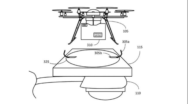 亚马逊无人机新专利：未来包裹或将投递至路灯杆